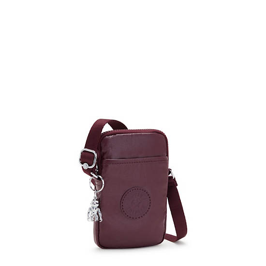 Bolsa Para Movil Kipling Tally Metallic Crossbody Vino | MX 1370YX